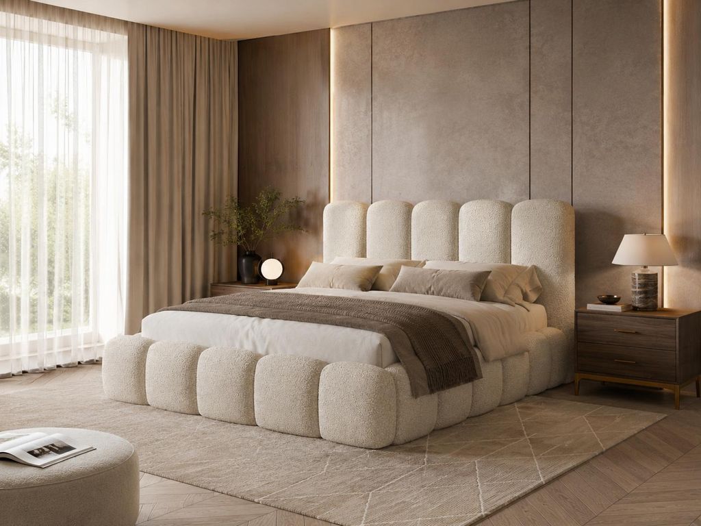 Emlar Polsterbett Teddy 120x200 cm - Designerbett mit Produktbild 
