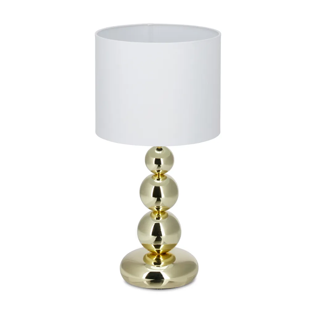 Luminaire de Chevet Doré et Lampe de Bureau Design pour Salon Élégant