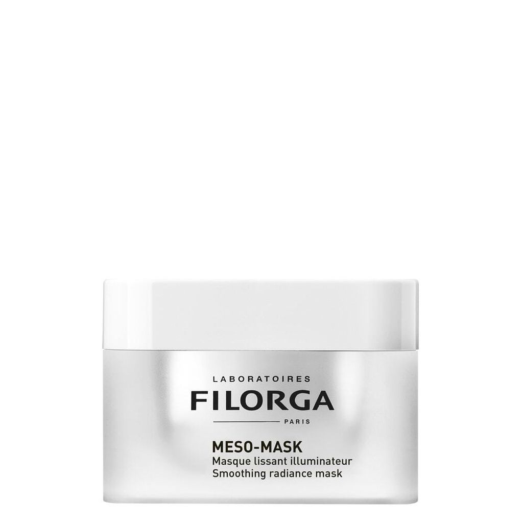 A product shot of a Filorga Meso-Mask jar against a white background.