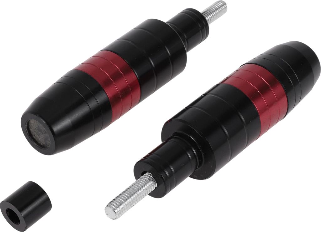 8mm Motorrad Slider Rahmen Aluminiumlegierung Kotflügel Schutz Crash Pad Schutzbügel 21mm 117mm Rot 2 Stück