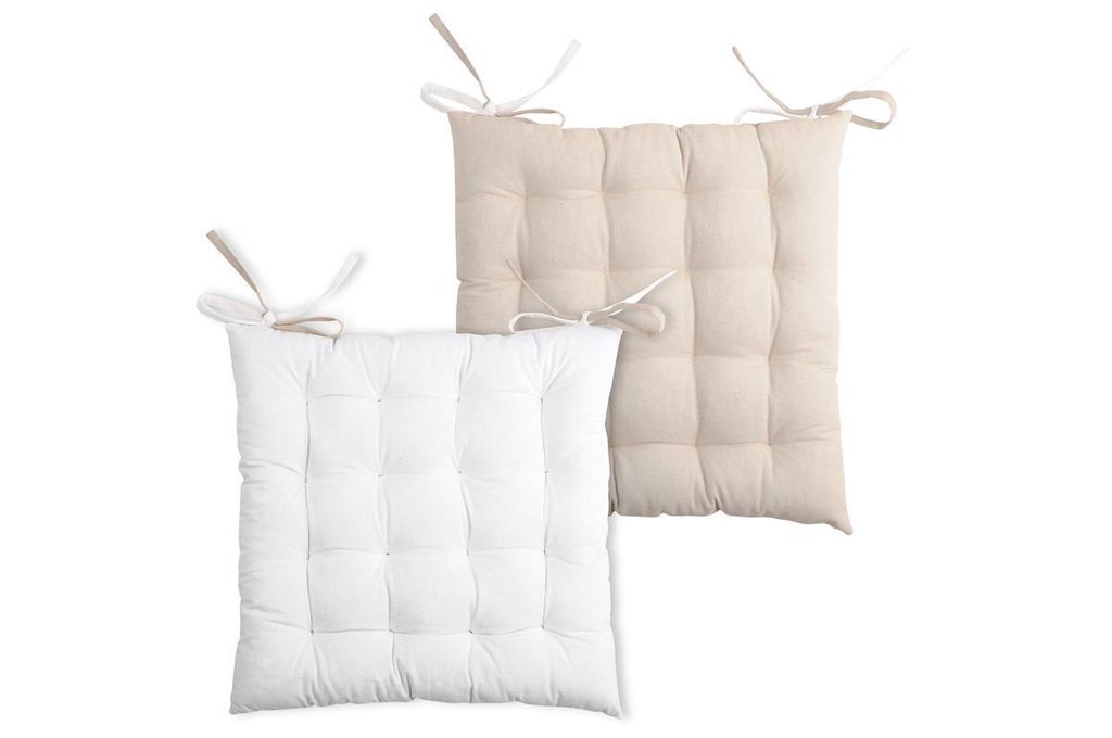 Stoff Duo Galette 16 Pkt Bico.40x40cm ecru - Stoff