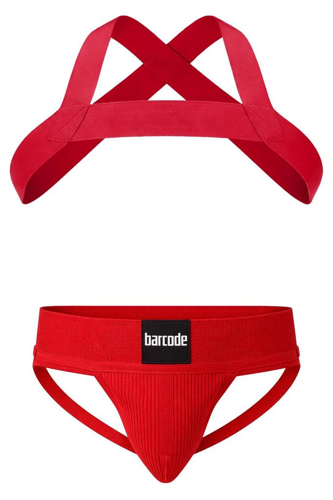Barcode Berlin Multipack 1x Sergey Jockstrap + 1x Matt Harness Red - Größe M