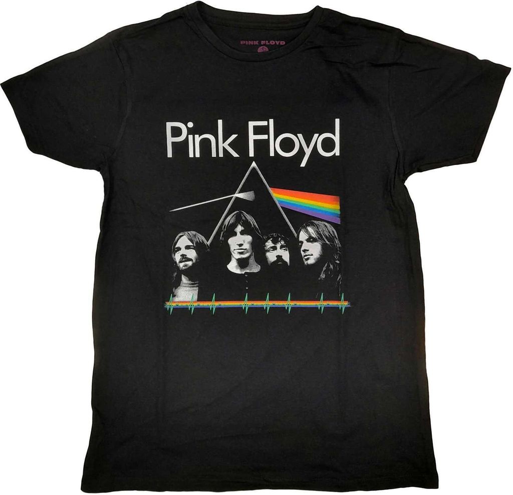 Pink Floyd - "Dark Side Of The Moon Band & Pulse" T-Shirt für Herren/Damen Uni RO3622 (S) (Schwarz)