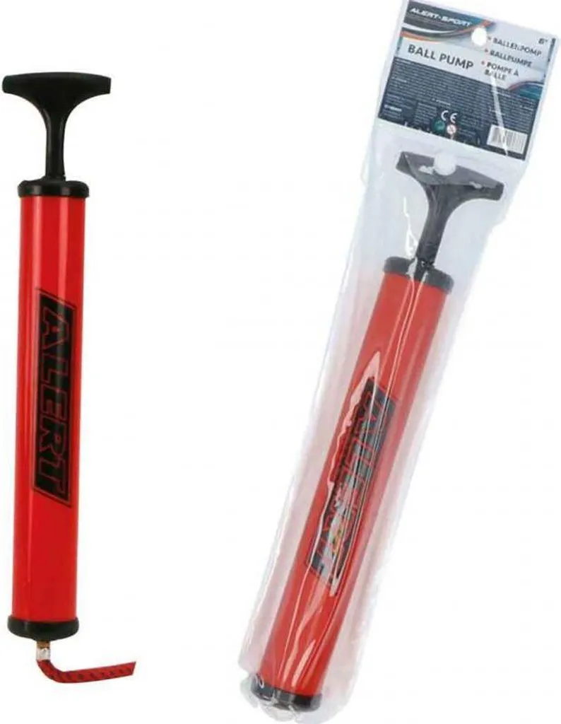 Pompe à ballon en métal avec 2 aiguilles gonfleur robuste multi-sport
