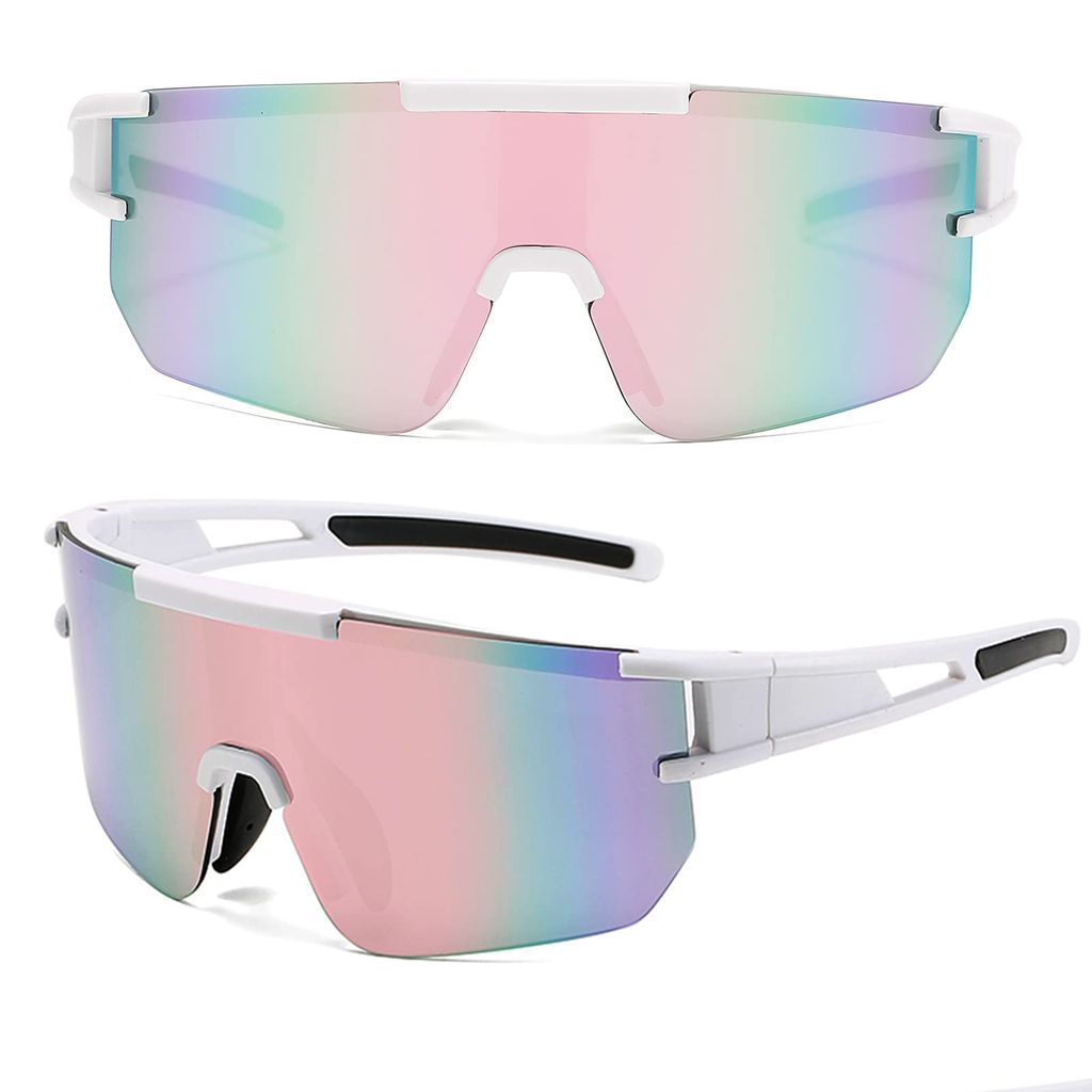 Fahrradbrille Winddicht, Sportbrille, Radbrille, Sportsonnenbrillen für Herren Damen, UV 400, Sport Sonnenbrille, Schnelle brille, Fahrrad Brille