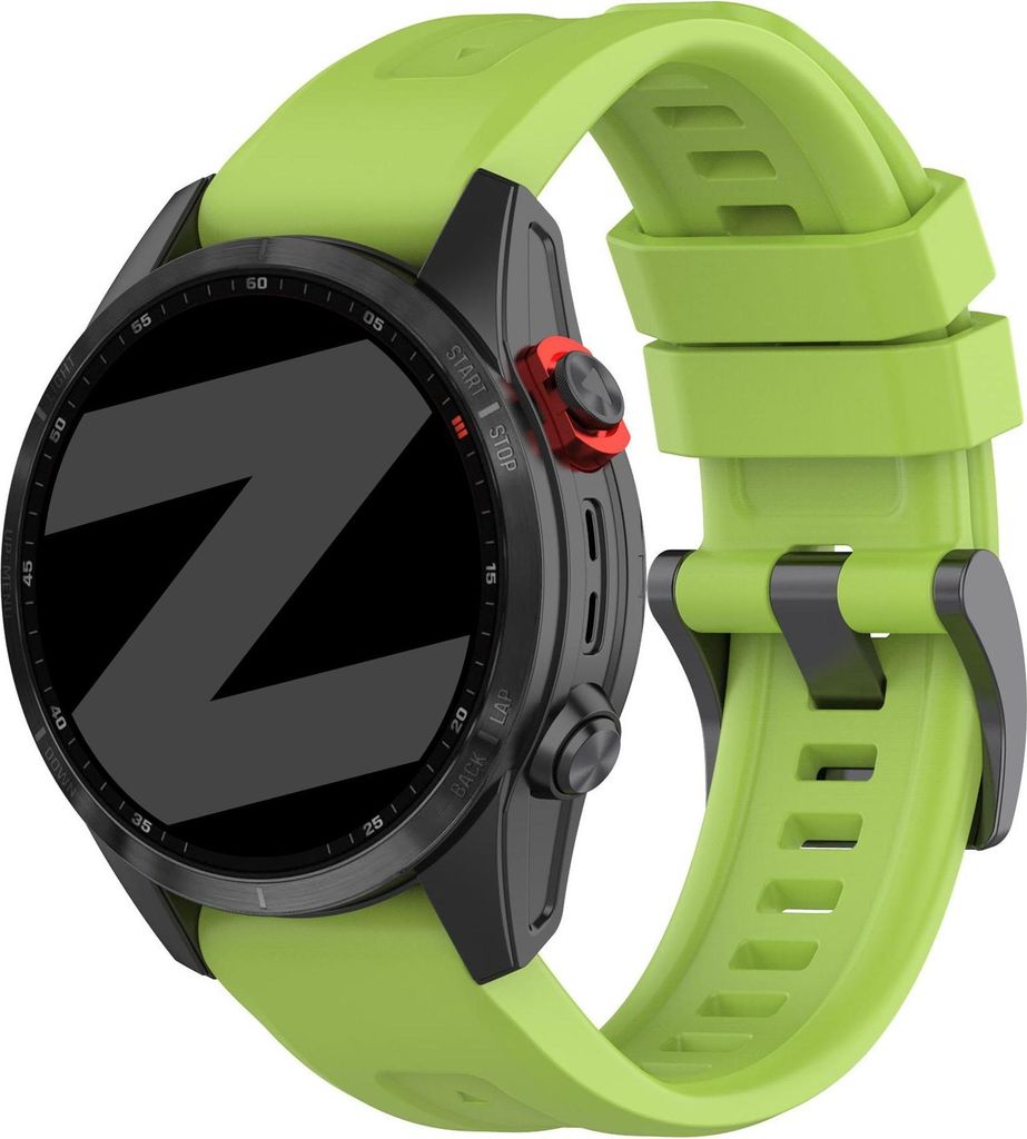 Bandz Silikon 'Classic' Armband Geeignet für Fenix 8 -43mm / Fenix 7s (Pro - Solar - Sapphire Solar) / Fenix 6s (Pro - Sapphire) / Fenix 5s (Plus ...