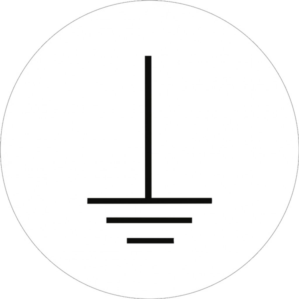 Dreifke Aufkleber Erde, Folie, Ø 20 mm, 500 Stück/Rolle