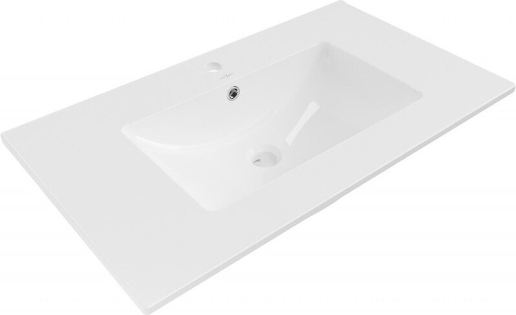 Mexen Atena umyvadlo zapuštěné do desky 80 x 46 cm, Bílá - Obrázek produktu 