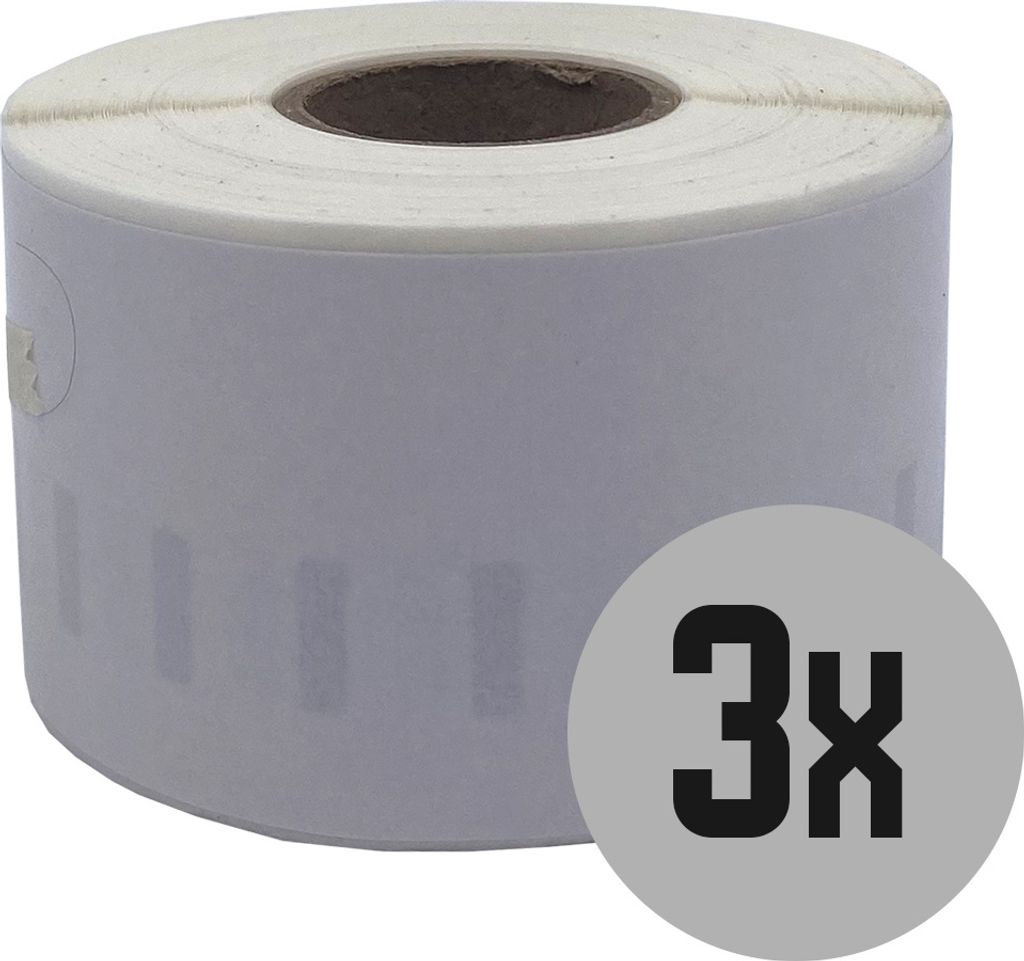 DULA Etiketten - Kompatibel mit Dymo Compatible labels - Weiß - 99018 - S0722470 - Smalle orderneretiketten - 3 rollen - 38 x 190 mm - 110 labels ...