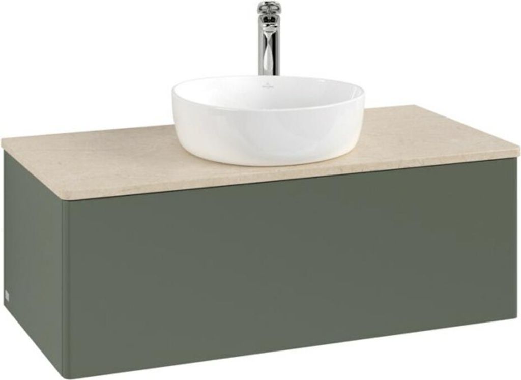 V&B Waschtischunterschrank ohne Frontstruktur, mit Beleuchtung Antao 100x36x50cm, HL, WBP botti., le g. m Lac