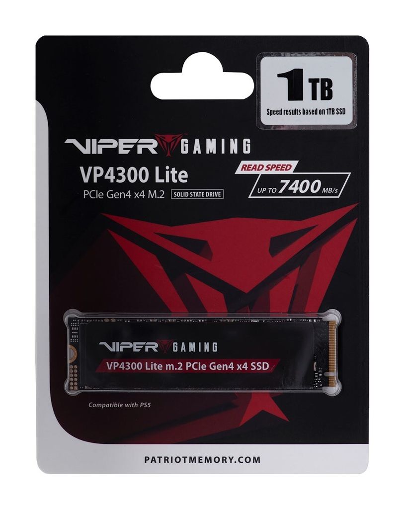 Patriot Viper VP4300 Lite - SSD - 1TB - Herní - interní - Obrázek produktu 