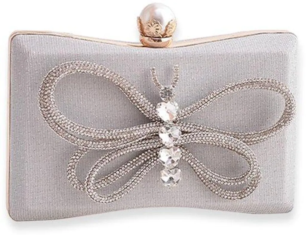 Pochette scintillante blanche anti-rayures : sac à bandoulière compact et chic