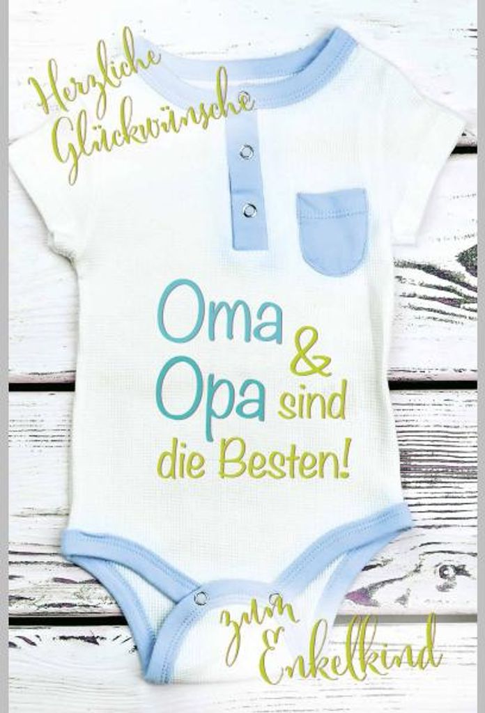 Geburt Baby Freudiges Ereignis - Glückwunschkarte im Format 11,5