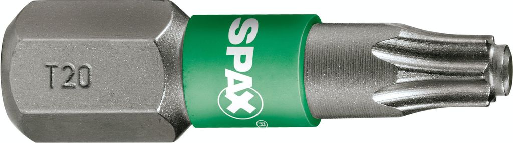 Spax Bits T-Star Plus, Auswahl T10 - T40, Länge 25 mm, Verpackungseinheit:1 Stück, Ausführung:T20