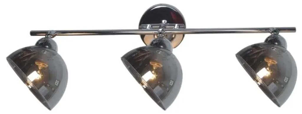 Spot triple HORNET finition chrome brillant 3x40W, luminaire Kaja IP20