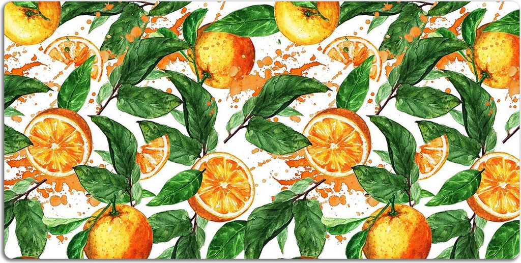 Schreibtischmatte Tischunterlage 100x50 cm Mauspad - Orangen