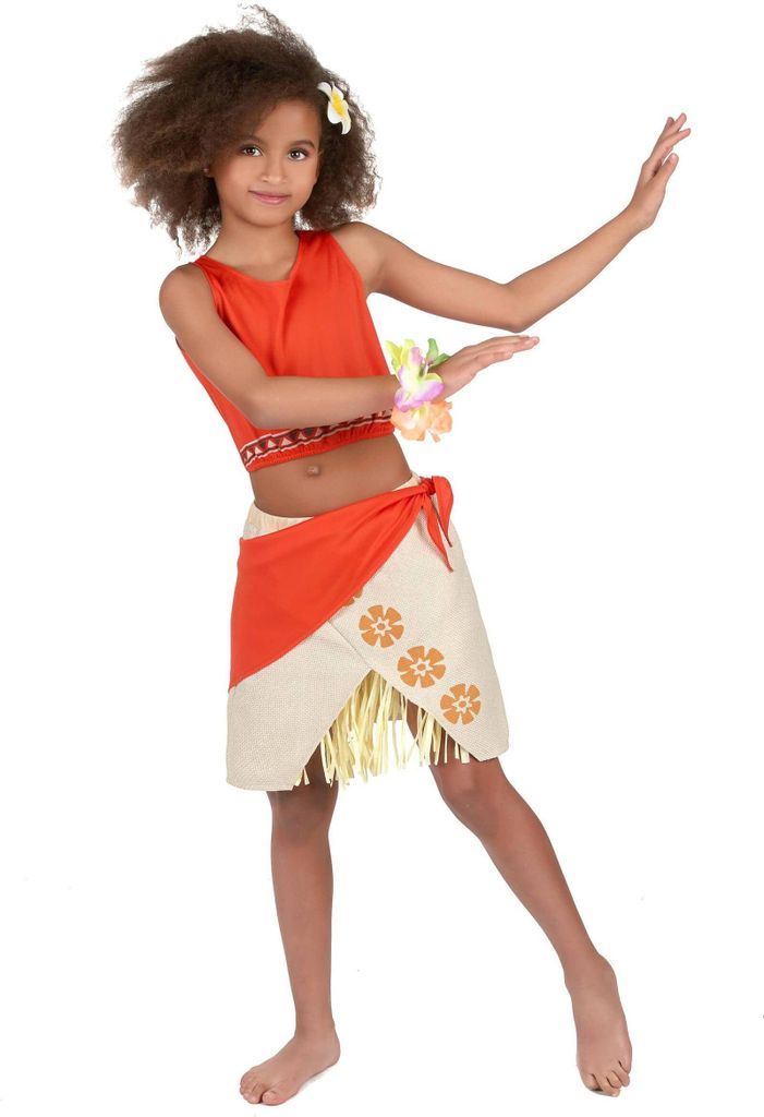 Hawaii Kostüm für Mädchen 5-6 Jahre (S)