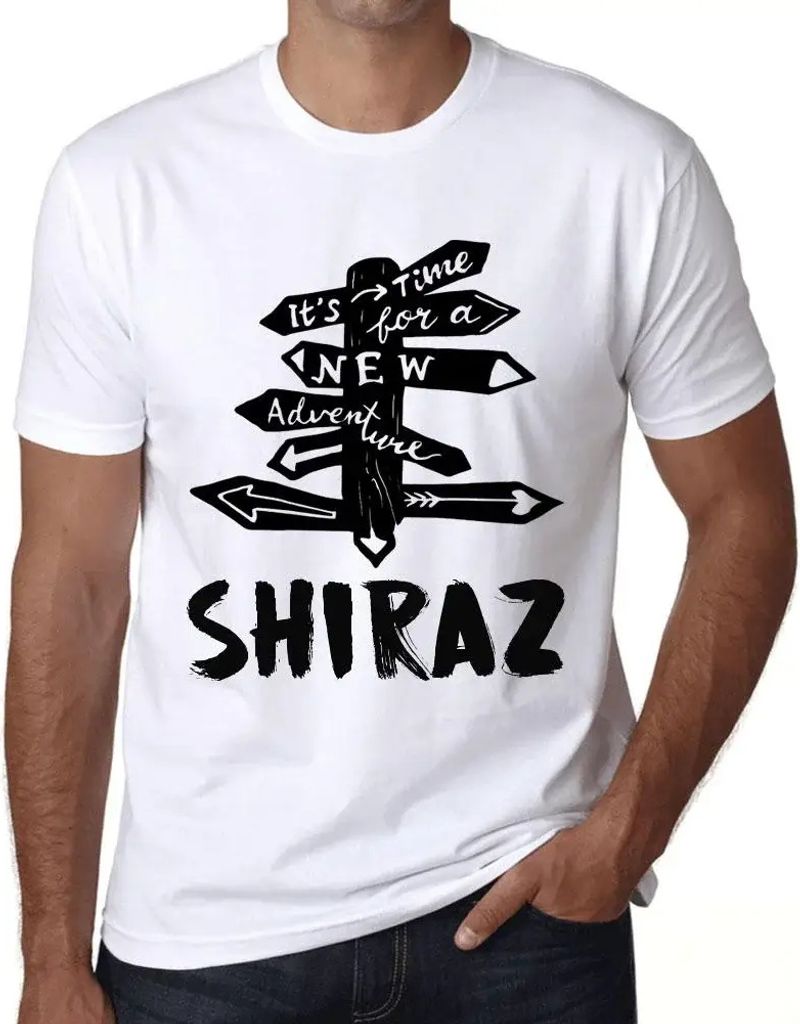 Herren Grafik T-Shirt Es ist Zeit für ein neues Abenteuer in Shiraz – It’s Time For A New Adventure In Shiraz – Öko-Verantwortlich Vintage ...