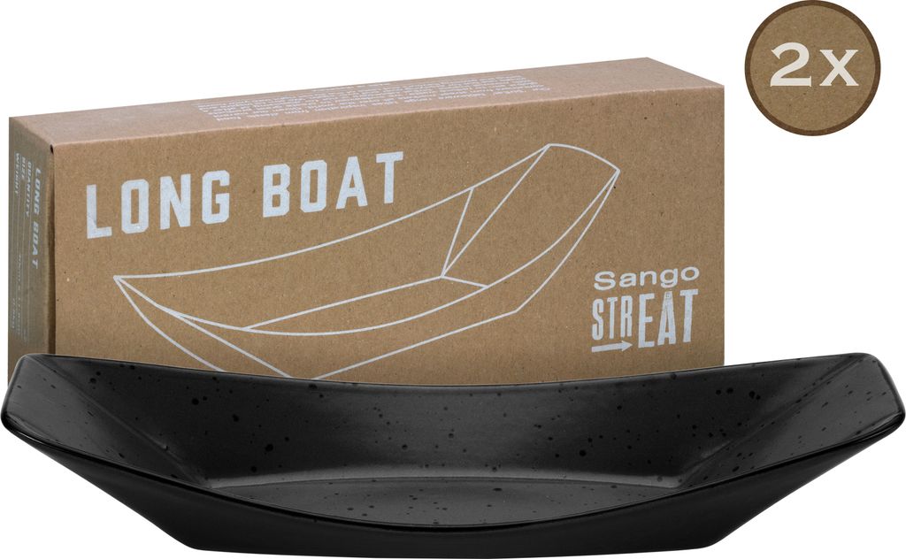 CreaTable, 33957, Streat Food Schwarz, Boat 2-tlg, Produktbild 