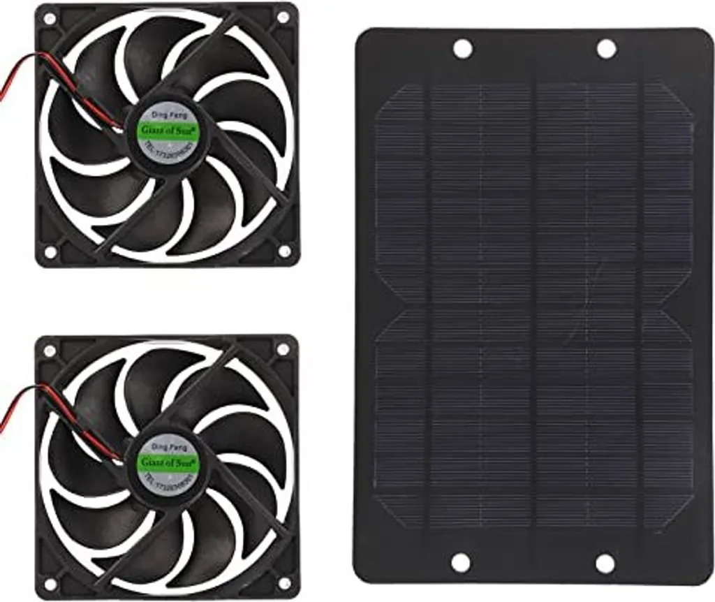 Ventola di Scarico Solare 12V 10W | Doppia Ventola Kit Professionale