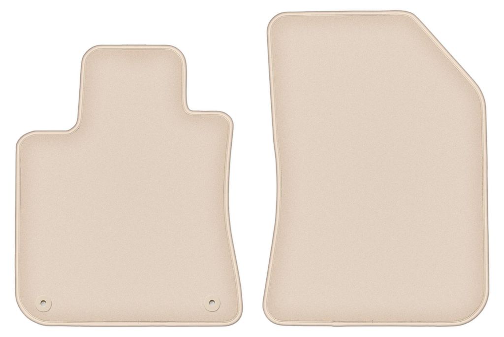 DURBAN Beige Velours-Fußmatten vorne für Peugeot 308 II Schrägheck (2013-)
