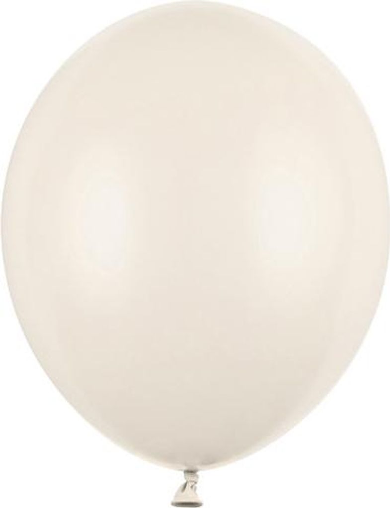 Stabile Luftballons 30 cm, Alabaster (1 Packung / 50 Stück)