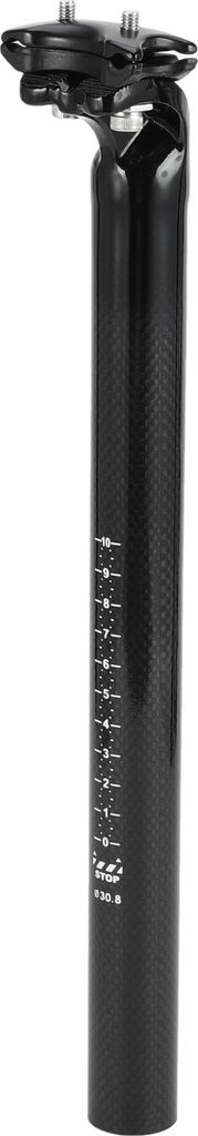 Universeller 30,8x350mm Carbonfaser-Muster Glanzschwarzer Fahrradsattelstš¹tzen Leichter Fahrradsattelstš¹tzen-Sattelrohr Carbonfaser 1 Stk