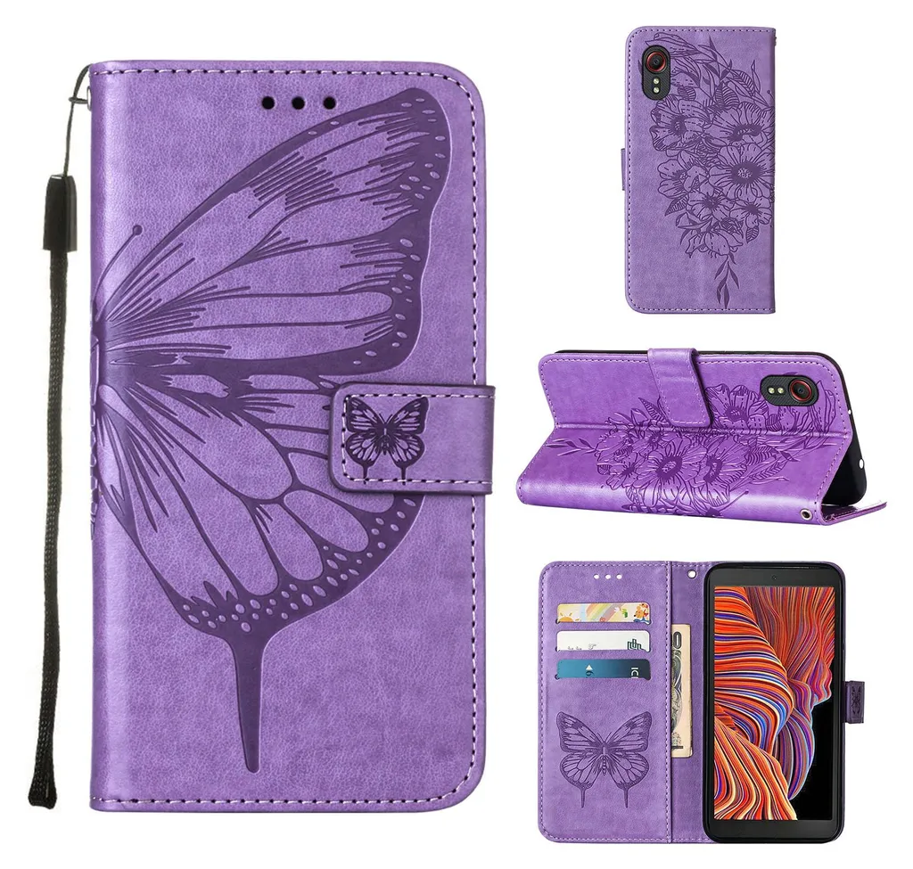 Cadorabo Custodia Libro per Samsung Galaxy A30S in ROSSO MELA - con Vani di Carte, Funzione Stand e Chiusura Magnetica - Portafoglio Cover Case Wallet Book Etui Protezione