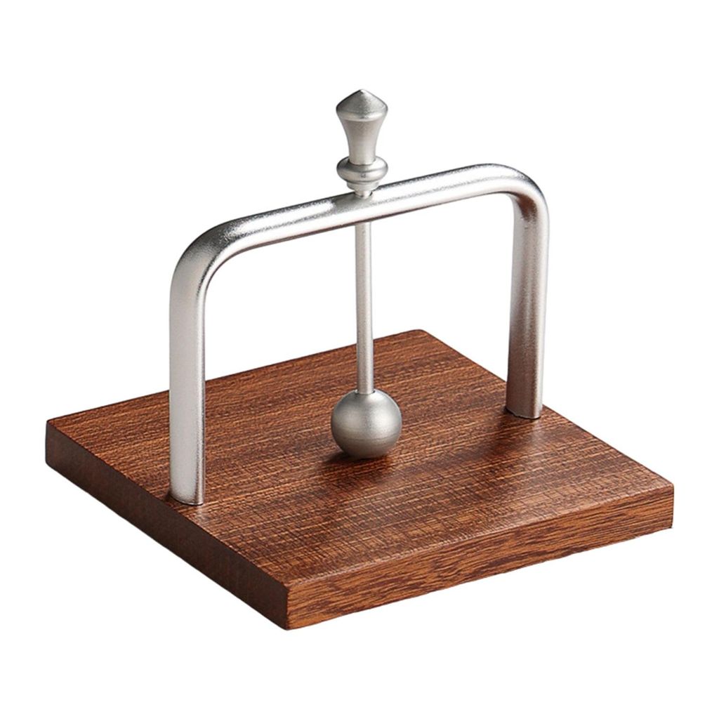 Serviettenhalter aus Holz, Serviettenhalter mit Gewichteter Arm für Zuhause, Küche, Restaurant, Café, Bar, Silber