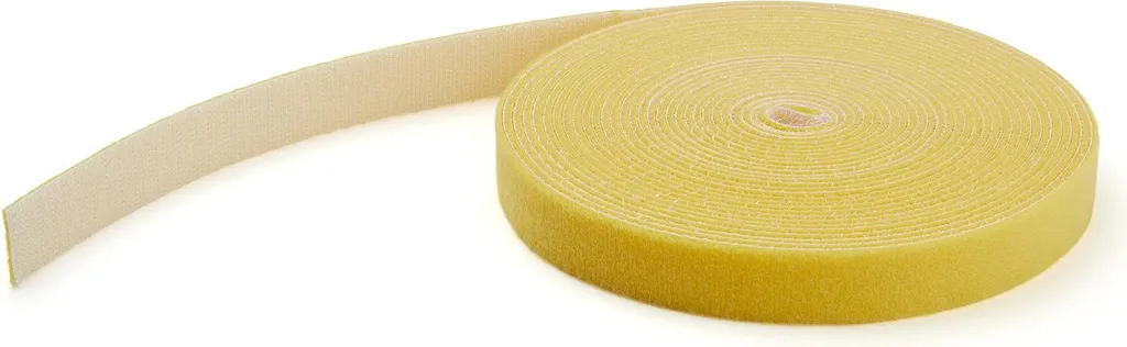 Ruban Velcro Jaune de 15,2 m pour Câbles - Fixation Industrielle Découpable