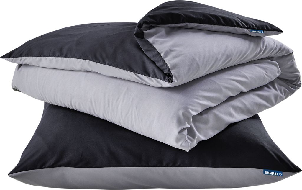 Bettwäsche Set Microsatin »Berlin« BxL 135x200 cm Schwarz Produktbild 