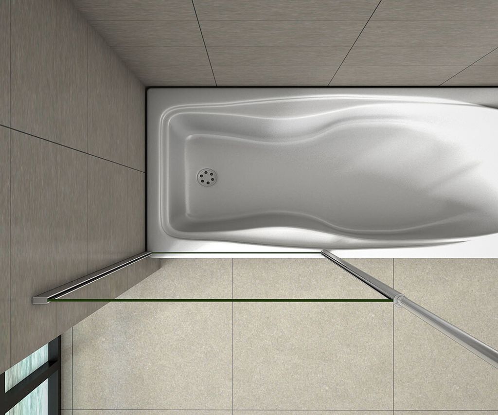 75x140cm Badewannenaufsatz 6mm ESG Nanoglas Duschabtrennung Produktbild 