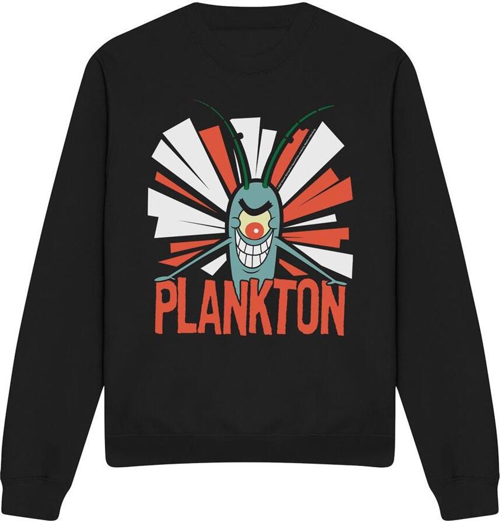 SpongeBob SquarePants - Sweatshirt für Herren/Damen Uni TV12794 (XXL) (Schwarz)