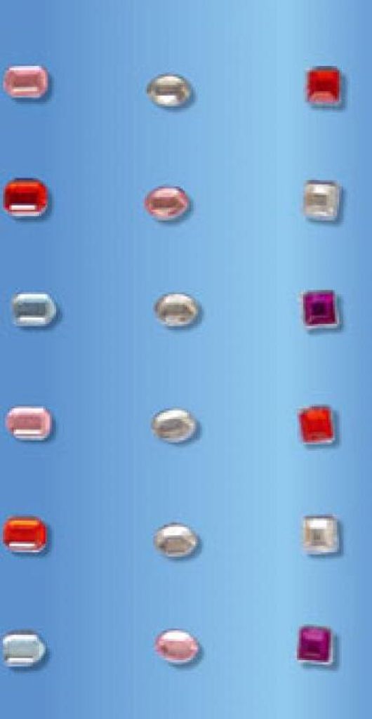 Strass Sticker Steine bunt