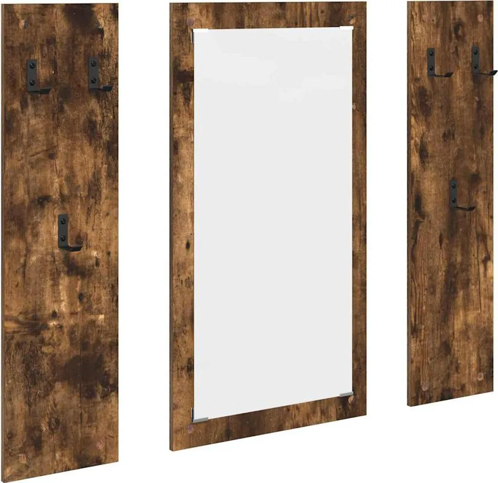 Comodino da Parete Rovere Affumicato 96x90 cm | Design Sospeso Elegante