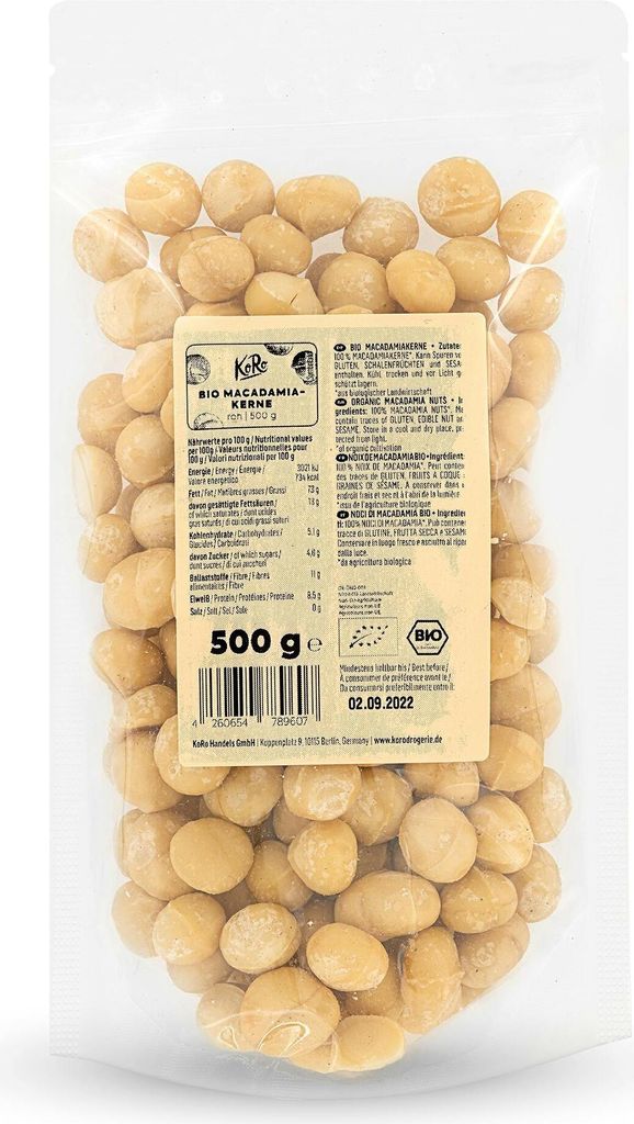 KoRo I  Macadamiakerne 500 g Produktbild 