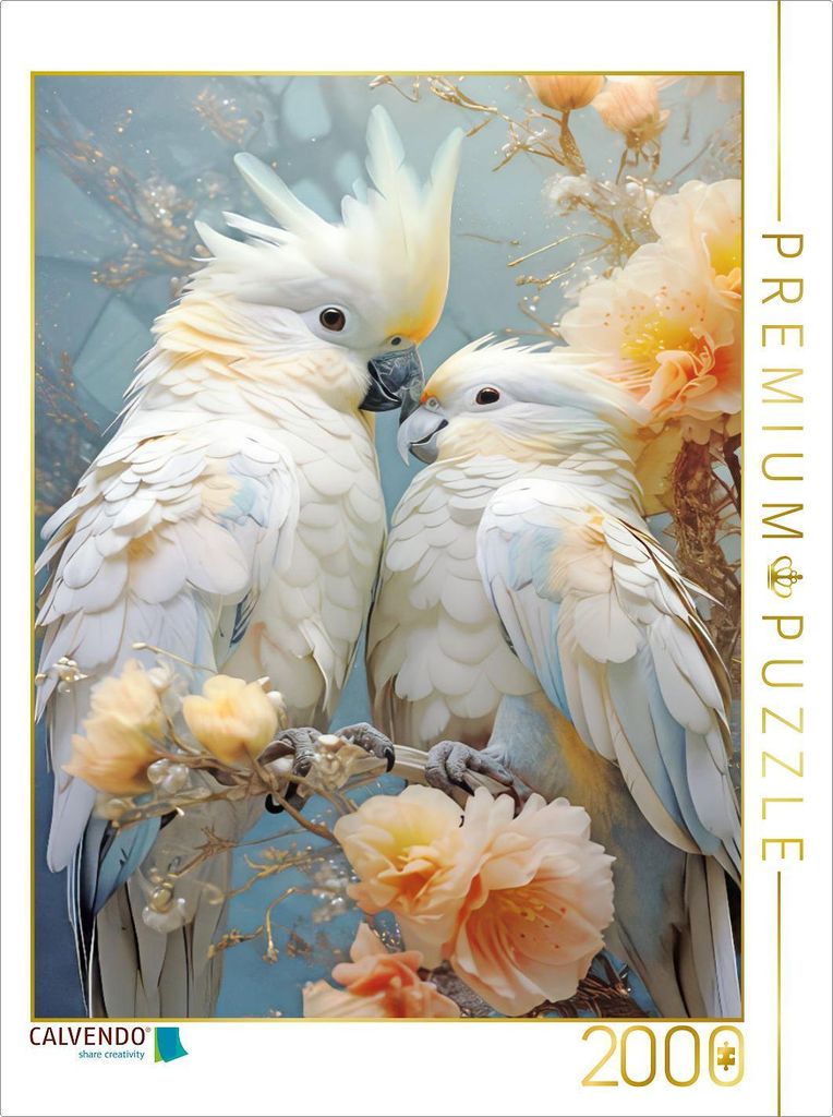CALVENDO Puzzle Tierportrait Malerei | 2000 Teile Lege-Größe 90x67cm Foto-Puzzle für glückliche Stunden