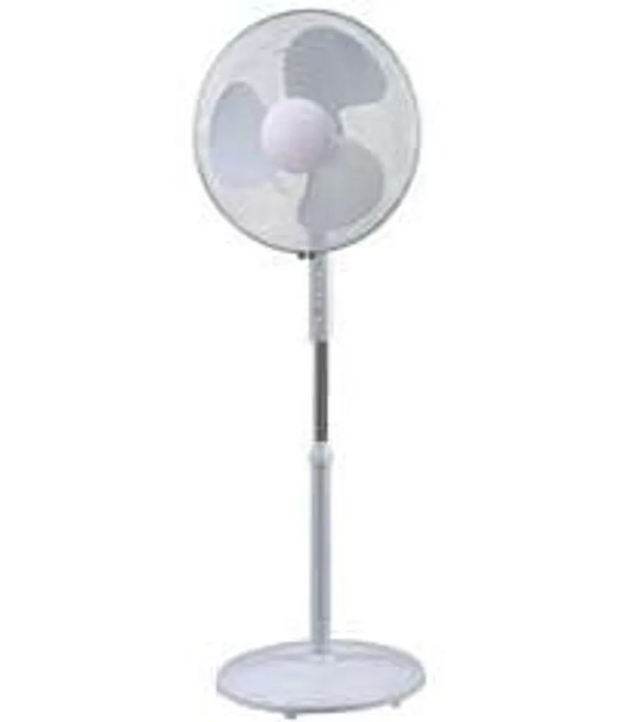 Ventilateur sur pied 40 cm pour chambre et bureau socle rond compact