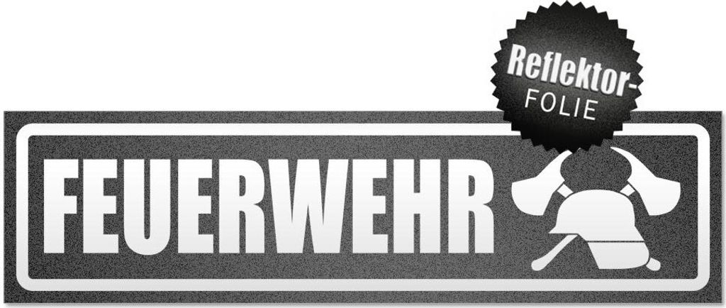 Feuerwehr Motiv 2 invertiert Magnetschild Schild magnetisch