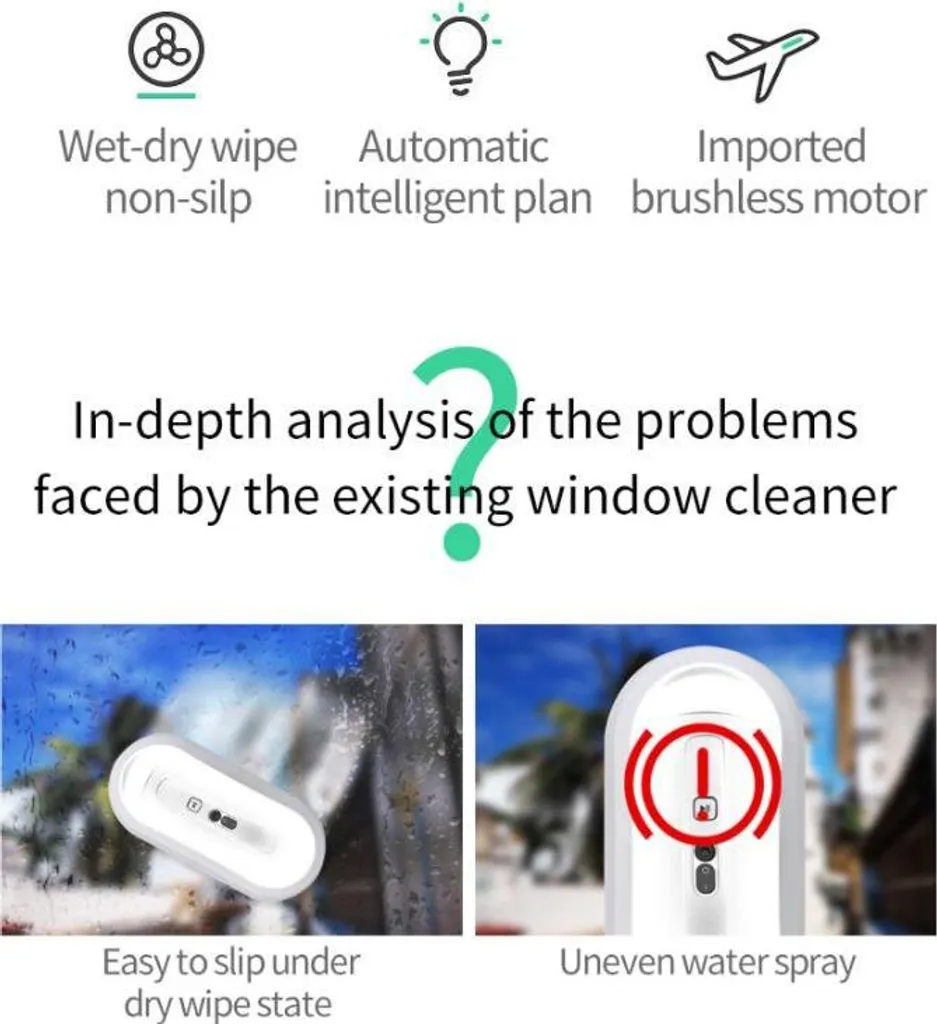 Fini les Traces sur vos Vitres avec le Robot Hutt DDC5 Smart Noir Pro - 5