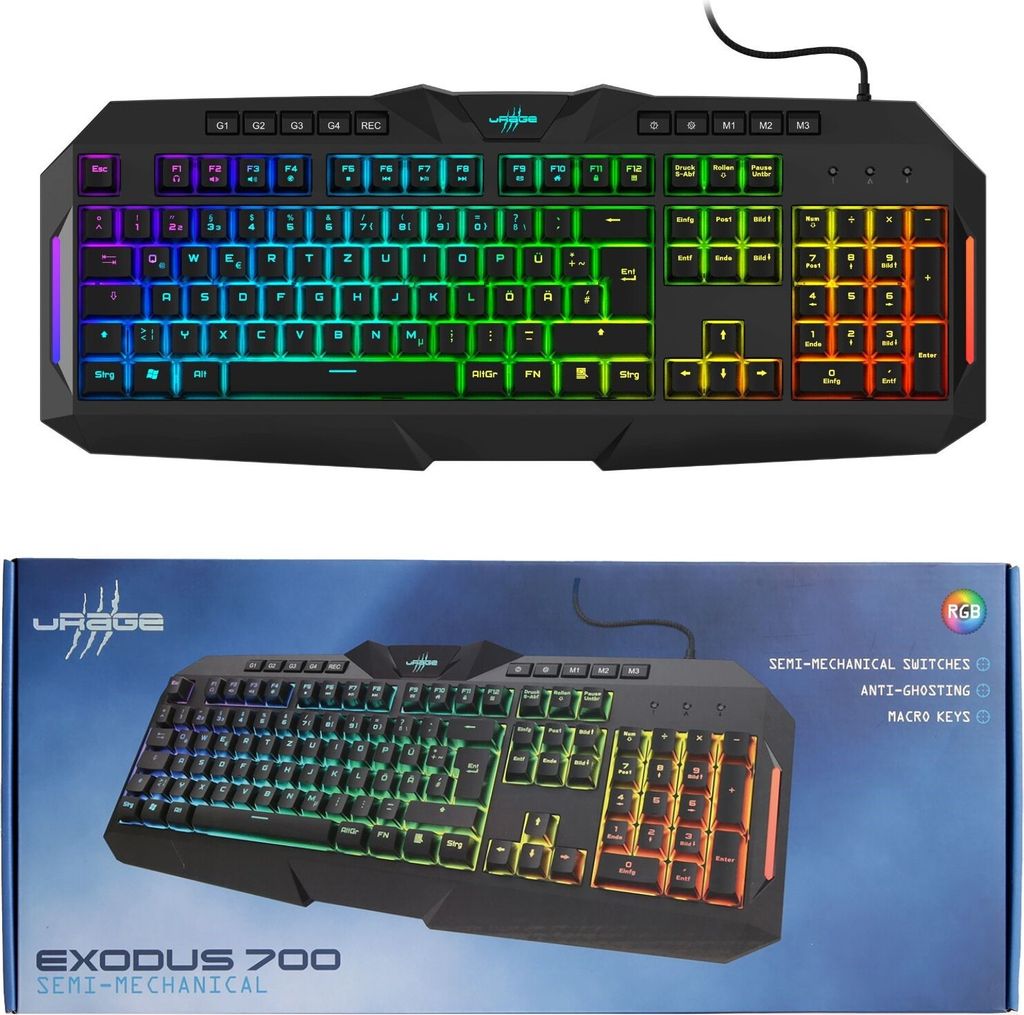 Clavier de jeu Exodus 700 Semi-Mécanique DE-Layout Image du produit 