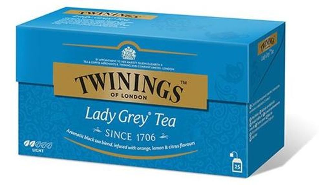 Čierny čaj, 25x2 g, TWININGS "Lady grey" Obrázok produktu 