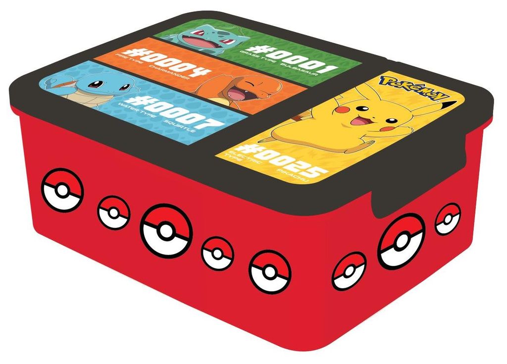 Krabice na svačinu Pokémon červená 1 l, 2 oddíly Obrázek produktu 
