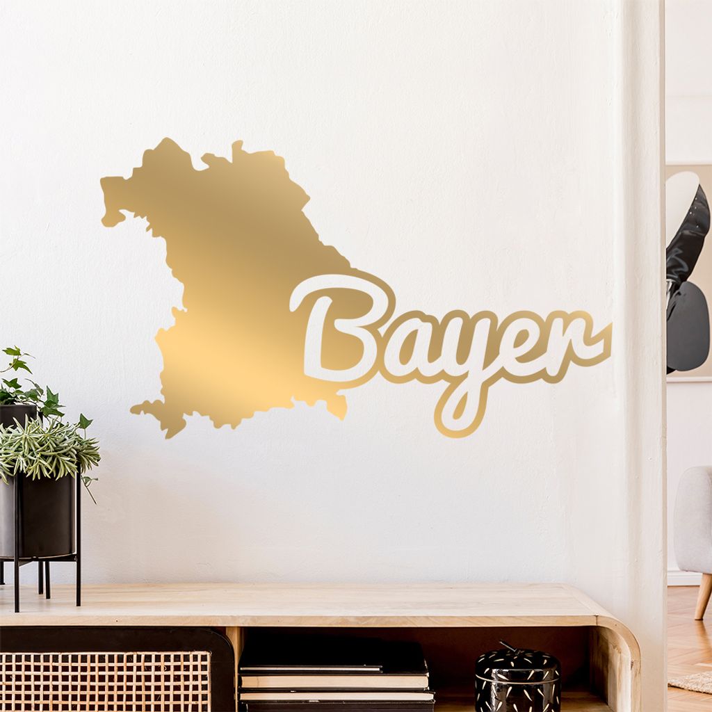 Bayer Bayern Herkunft Wandtattoo Wandaufkleber Wall Sticker - Dekoration, Küche, Wohnzimmer, Schlafzimmer, Badezimmer