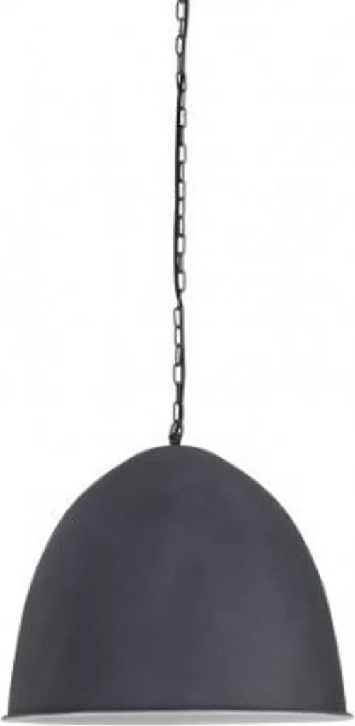 Lustre Suspension Industrielle Blanche Design 50 cm pour Plafond