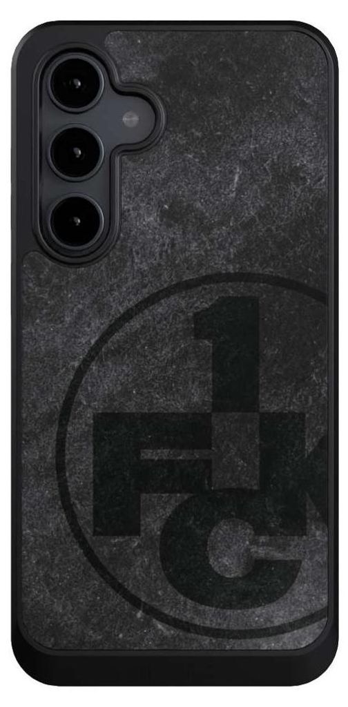 NIVOCASE Hülle für Samsung Galaxy S24 FE 5G Handyhülle NIVOcore Case Schwarz 1. FC Kaiserslautern 1. FCK Beton