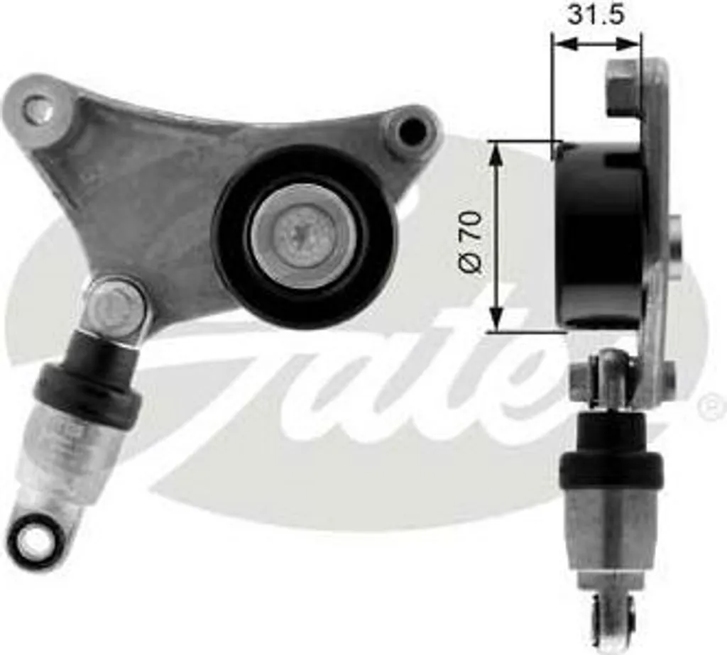 Gates T38216 Tendeur de Courroie OE 166200W110 pour RAV 4 et Camry
