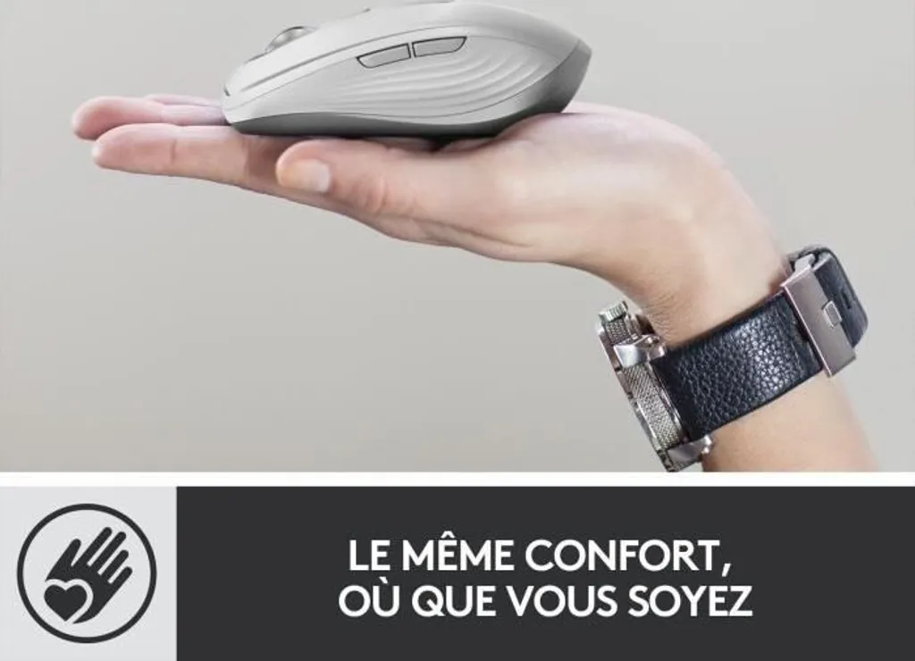 Logitech MX Anywhere 3 Souris Rose Laser Sans Fil Bluetooth 4000 DPI - 4