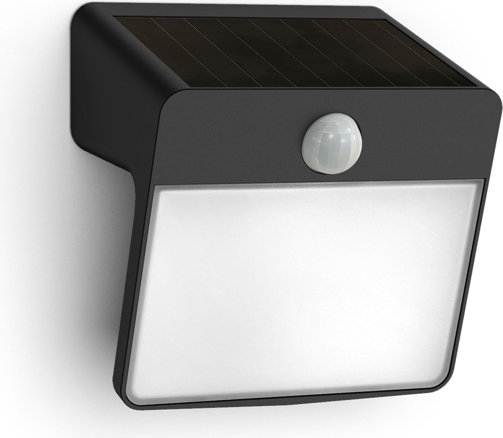 Philips Outdoor Solar Yarixa Wandleuchte Bw.sensor sw