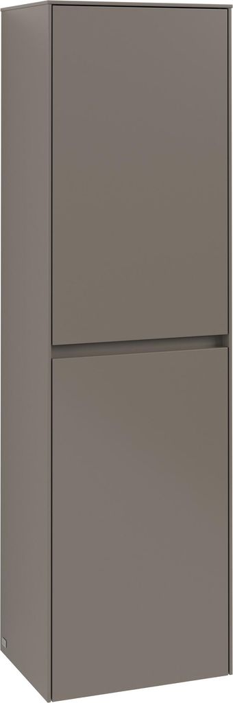 Villeroy & Boch Collaro Hochschrank, eine Tür, Anschlag links, mit Wäschekorb, 454x1538x349mm, C03400VJ